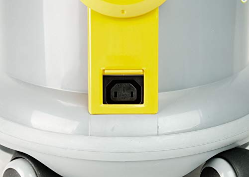 Johnny Vac Commercial Canister Vacuum - On-Board Tools - Paper Bag - Grey & Yellow #TOP5