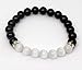 Natural Black Obsidian Crystal Bracelet - Chakra Healing Selenite Agate for Energy Balancing