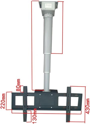 Support TV électrique de plafond motorisé et réglable avec télécommande