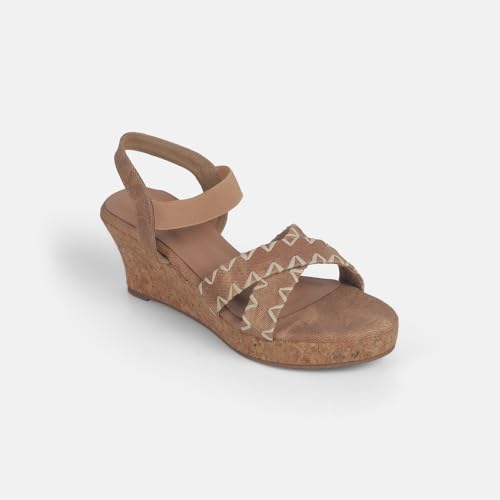Image of Mochi Women Comfort Ankle-strap Wedge Heel Fashion Sandal