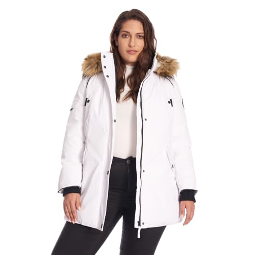 ALPINE NORTH Glacier Women's Vegan Down Winter Coat with Faux Fur
