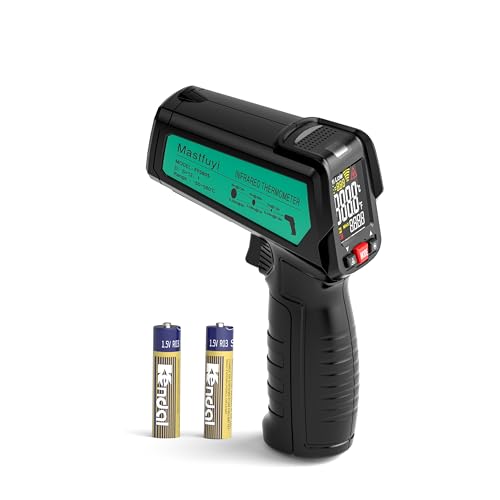 Infrarot-Thermometer, Laser-Temperatur-Pistole Einstellbare Emissivität Max Maßnahme, berührungslose Oberfläche Outdoor-Wärmepistole, Digital IR Temp Gun für Lebensmittel, Kochen, BBQ, Pizza-Ofen, Rep Infrarot-Thermometer, Laser-Temperatur-Pistole Einstellbare Emissivität Max Maßnahme, berührungslose Oberfläche Outdoor-Wärmepistole, Digital IR Temp Gun für Lebensmittel, Kochen, BBQ, Pizza-Ofen, Rep