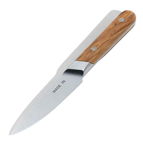 Made In Cookware - 4" Paring Knife France - Full Tang With Olive Wood Handle