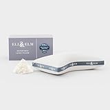 Eli & Elm | Best Ergonomic Side Sleeper Pillow for Neck Pain. Supportive Cooling Latex Fill with Luxury Breathable Cover. U-Shape Contoured Design. Queen Size Bed Pillow - 17' X 29'