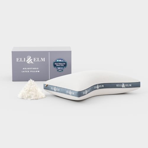 Eli & Elm | Best Ergonomic Side Sleeper Pillow for Neck Pain....