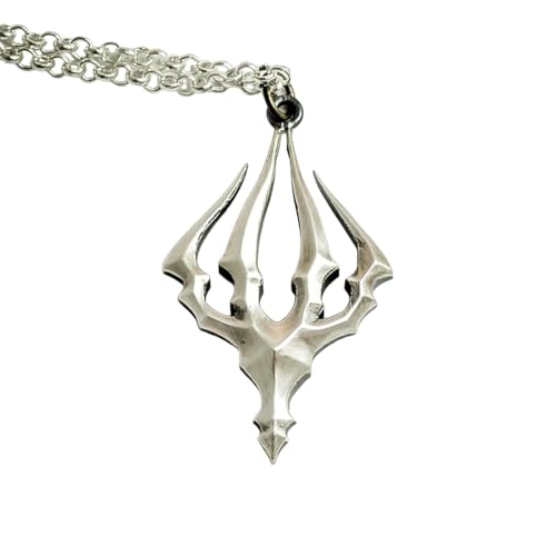 Hollow Knight King's Brand silver pendant - video game cosplay jewelry - necklace