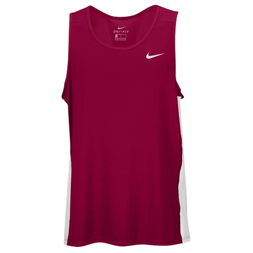 Nike Dry Miler Tank Top (Medium, Cardinal White, m)