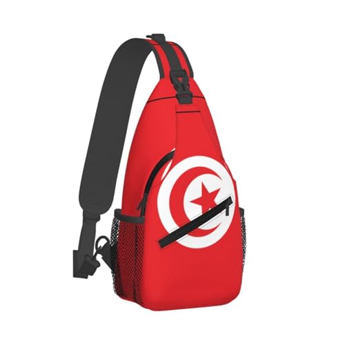 Mochila unisex con estampado de bandera de Túnez miniatura 2