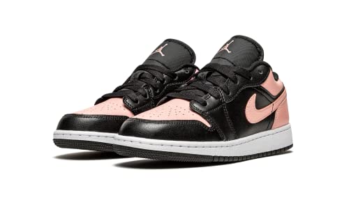Image of Jordan Nike Youth Air 1 Low GS 553560 034 Black /Arctic Orange - Size 5Y