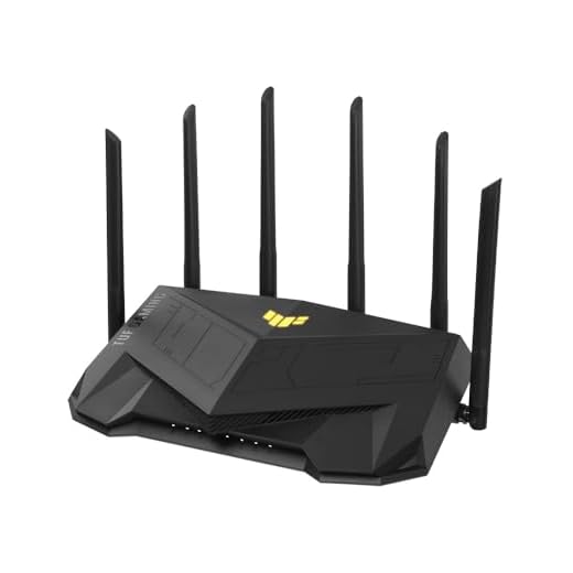 ASUS TUF AX5400 Dual Band WiFi 6 Gaming Router (Black) with Dedicated Gaming Port, Port Forwarding, AiMesh, AiProtection Pro Network Security, Aura RGB Lighting, Advanced Parental Controls.
