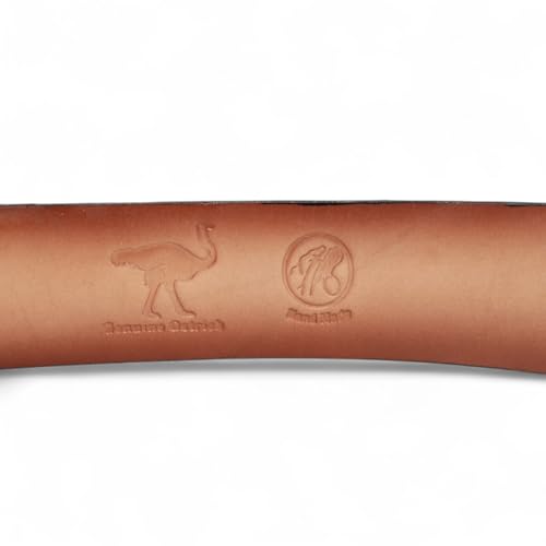 Genuine Black Ostrich Skin Belt – Real Full-Quill Skin, Dress or Casual, Removable Buckle4