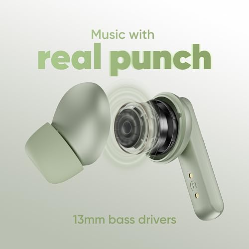 Mivi DuoPods Echo Green Earbuds Sage Green - Image 4