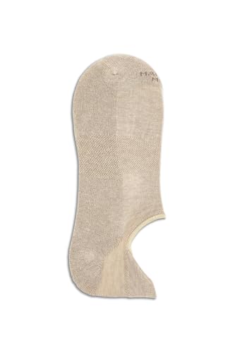 Mens Dress Socks - Invisible Sneaker Microcushion Pima Cotton Solid Color