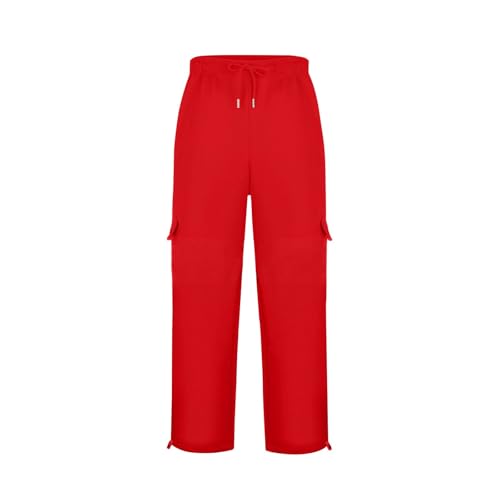 Men's Cargo Sweatpants Open Bottom Fleece Hiking Jogger Cargo Sweat Pants for Men with Pockets2