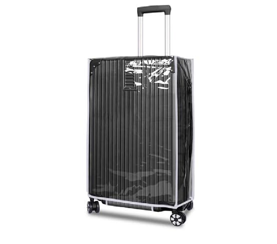 Image of Handcuffs PVC Transparent Luggage Trolley Waterproof Cover|Dust Proof Suitcase & Trolley Bag Cover - 26 Inches