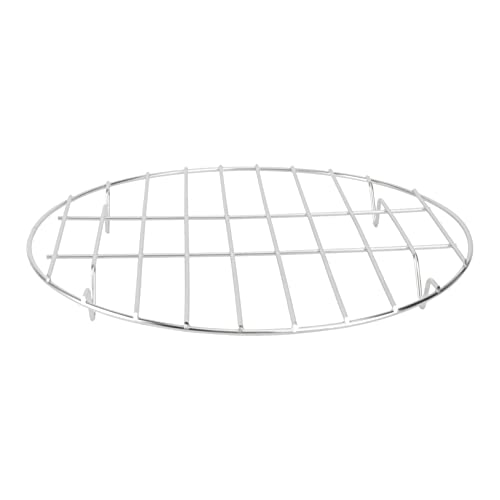 MAGICLULU Edelstahl Grillrost Rund 24,5cm Spülmaschinenfest Für Fisch Gemüse Fleisch BBQ Fleischnetz Grillrost Gleichmäßige Wärmeverteilung Bratrost MAGICLULU Edelstahl Grillrost Rund 24,5cm Spülmaschinenfest Für Fisch Gemüse Fleisch BBQ Fleischnetz Grillrost Gleichmäßige Wärmeverteilung Bratrost