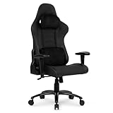 Cadeira Gamer DT3 Elise, ergonomica e confortável com revestimento DT3 PU MaxPro™, espuma injetada, estrutura em aço reforçado, braços 1D+, suporta até 130kg e altura máx. de 1,80m (Black)