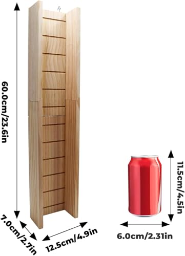 Dnoifne Meerschweinchen-Kletterrampe, Holzbrücke für Haustiere, Spielzeugleiter für Hamster, Zubehör für kleine Tiere Meerschweinchen Hamster Ratten Chinchillas Eichhörnchen – 60 × 12,5 × 7 cm