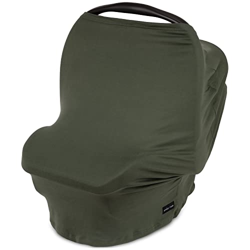 Image of Simka Rose Car Seat Covers for Babies- Nursing Cover Breast feeding Essentials & Baby Necessities- Carseat Stroller Combos Infant Boys and Girls - Baby Registry Breastfeeding Must Haves First Time Mom