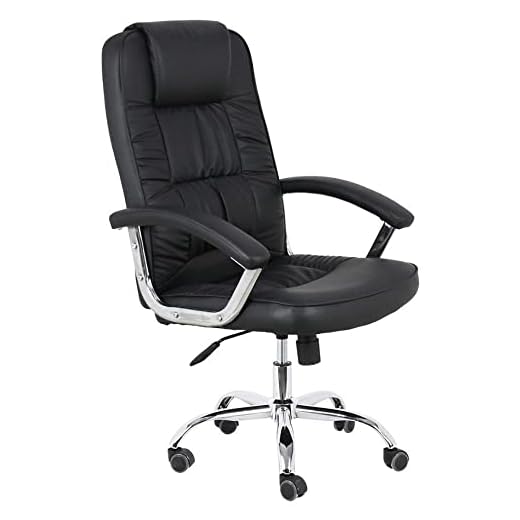 Cadeira de Escritório Presidente Base Cromada com Rodinha Fortt Copenhague Preta - Cpf07-p