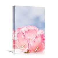 Canvas Wall Art Pink Petal Closeup Bedroom Colorful Floral Multicolor Petal Photography Romantics - 12x18 inches