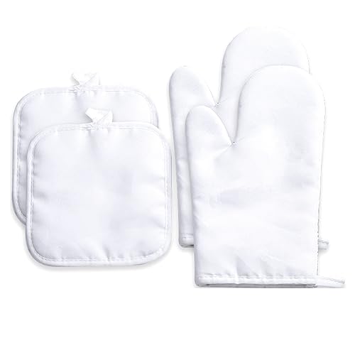 Prizom 500388301 Sublimation Blank Oven Mitts Set Gloves And Sublimation Blank Pot Pad cover