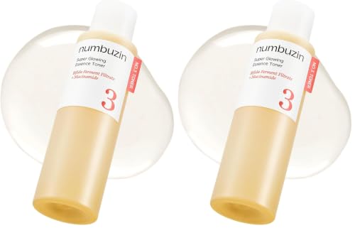 Image of numbuzin No.3 Super Glowing Essence Toner, Fermented Toner for Skin Glow & Texture, Bifida, Niacinamide, Hydrating, Radiance-Boosting Essence, Pore Reset, 6.76 fl oz (200ml) (Pack of 2)