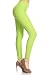 Leggings Depot Ultra Soft Basic Solid Plain Best Seller Leggings Pants (One Size (Size 0-12), Lime)