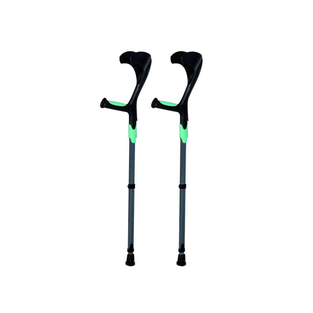 Muleta con Fractura De Axila Ajustable Y Muleta Doble Antideslizante for Adultos con Muletas De Codo Y Bastón De Brazo for Discapacitados (Color : Green)