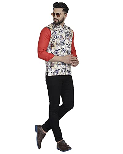 Image of BENCOOPER Men's Printed Nehru Jacket