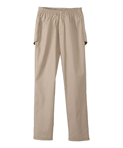 Men's Open-Back Adaptive Cotton Trouser Pant - Tan SMA at Amazon