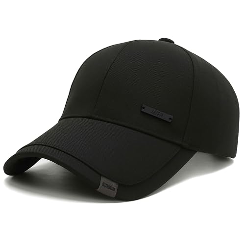 Image of Hat for Men Woman Sports Cap Sun Hat Quick Drying Soft Polyester Fiber Adjustable for Men and Women Black
