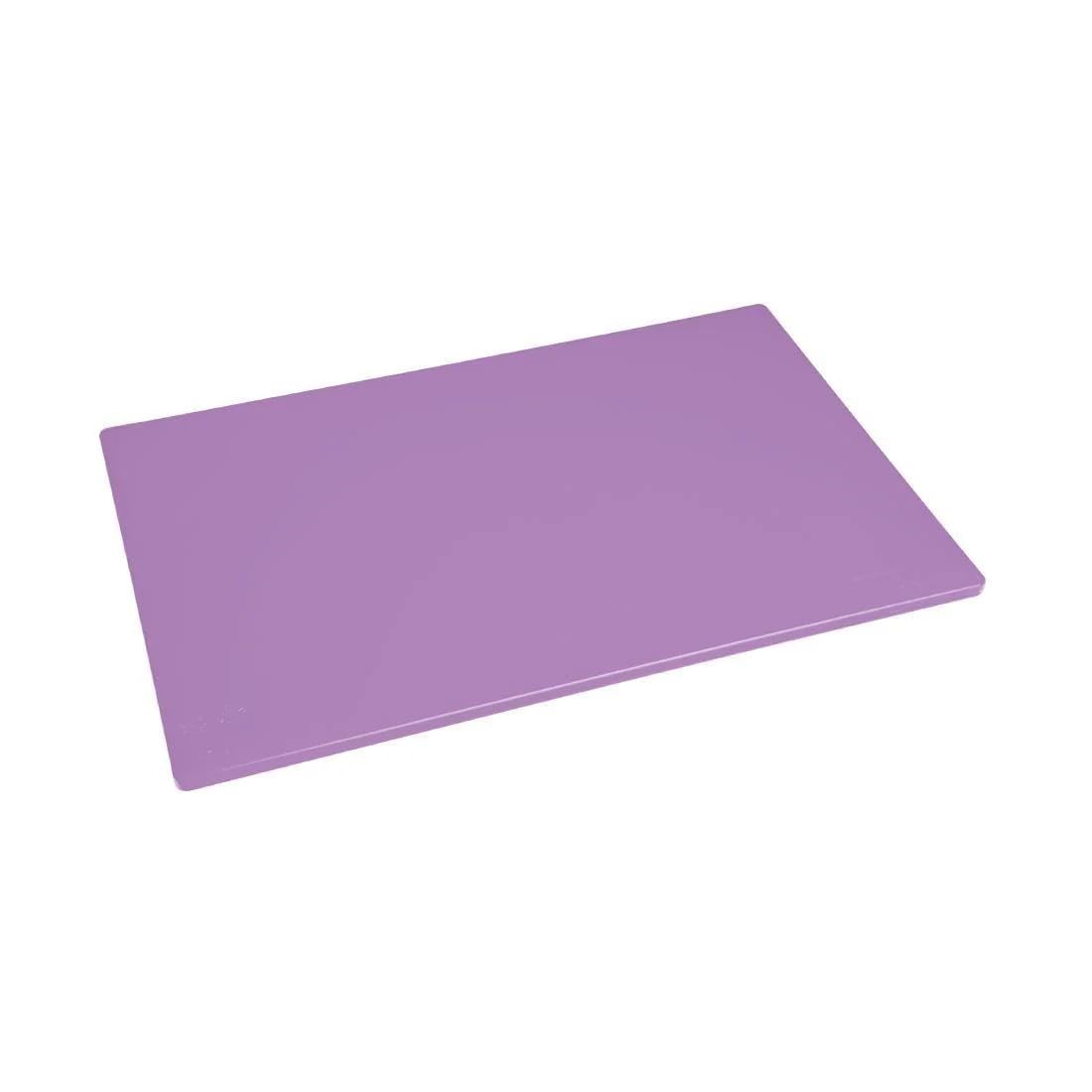 Hygiplas Food Purple Chopping Board 450x300x10mm - Low Density Plastic, Hygienic Surface, Colour Coded, Non-Absorbent FX110