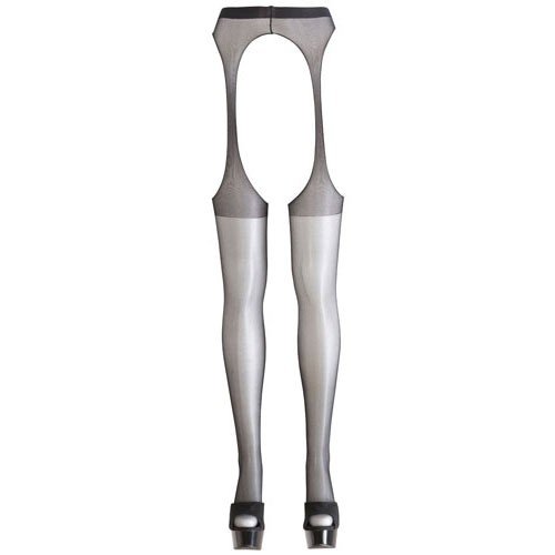 Cottelli Collection Stockings & Hosiery Sex Tights, Large/X-Large, Black, 0.27 kg