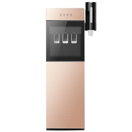 Distributeur d'eau pratique 3 en 1 avec porte-gobelet – Fontaine d'eau chaude et froide à chargement par le bas pour la maison, le bureau, le café et le thé – Solution élégante de 18 litres