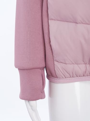 Image of Kids Girls Full Zip Sweatshirt Velvet Fleece Warm Jackets For Autumn Winter Camping Outdoors