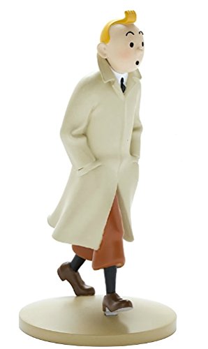 Figurine de collection Tintin marchant en trench 12cm Moulinsart 42190 (2015)
