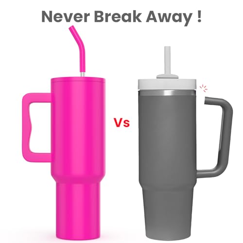 Image of enem Tumbler, Candy Pop, Tumbler with Metal Straw, Sipper, with Lid Leak Proof, 1 Metal Ice Cube, 1 Copper Spring (Tamba), Base Protector (Black /White), Mug Travel, 1.2L