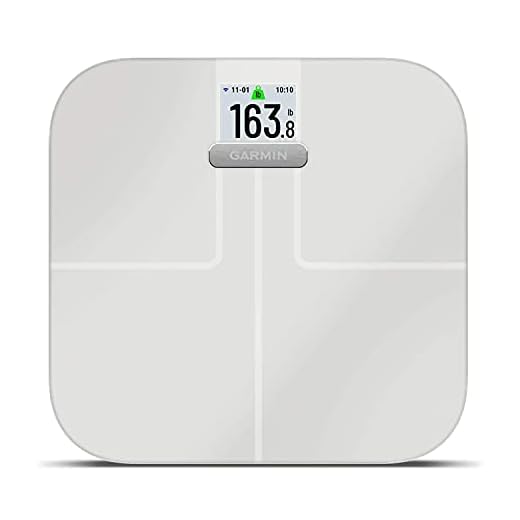 Garmin Index S2, Smart Scale with Wireless Connectivity, Measure Body Fat, Muscle, Bone Mass, Body Water% and More, White (010-02294-03)