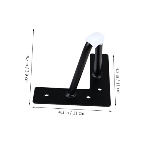 Pieds de table basse robustes supports de meuble durables noir mat - 3