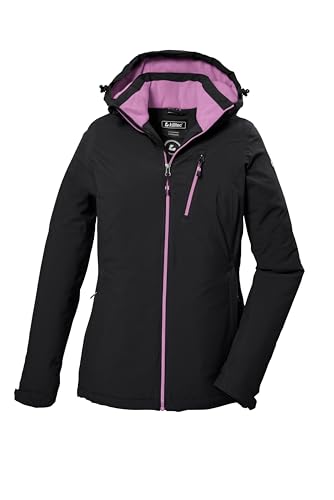 killtec Damen Funktionsjacke/Outdoorjacke mit Kapuze KOW 195 WMN JCKT, schwarz, 38, 41626-000