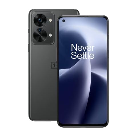 OnePlus Nord 2T 5G (UK) - 8GB RAM 128GB SIM Free Smartphone with 50MP AI Triple Camera and 80W SUPERVOOC Fast Charging - 2 Year Warranty - Grey Shadow Cover