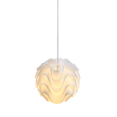 Lustre Source Lumineuse E27 à Diffusion Douce en Matériau Acrylique
