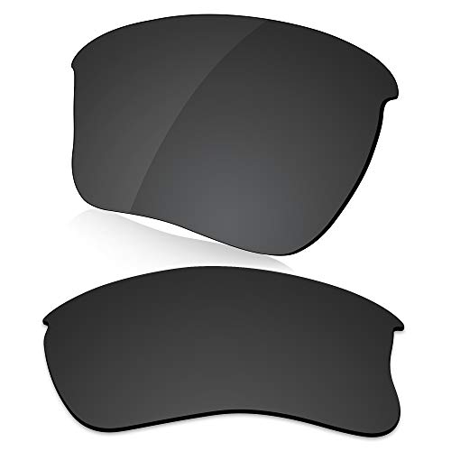 LenzReborn Polarisierte Linse Ersatz für Oakley Flak Jacket XLJ Sonnenbrille - mehr Optionen Gr. Einheitsgröße, Dunkelschwarz - polarisiert Cover
