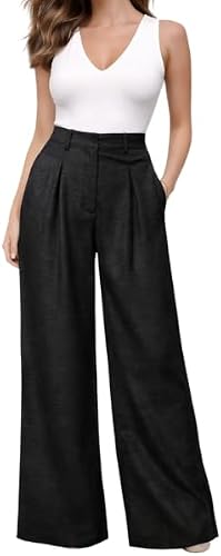 Missy Missi Ladies Wide Leg Pants Black Medium