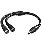 Amazon | Cleqee Y字型分岐ケーブル DC5.5mm x 2.1mm ソーラーパネル