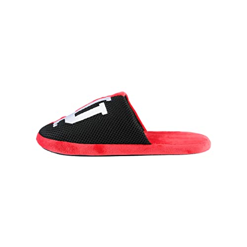 Image of FOCO Oklahoma Sooners NCAA Mens Team Logo Staycation Slippers