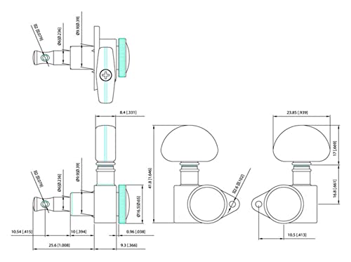WNWN Tuners De Verrouillage De Guitare Tuners De Machine De Machine De Guitare 3R3L Tuners Mécaniques Guitare Mécaniques - Les Beatles, Paul McCartney, John Lennon, RIngo Starr, George Harrison WNWN Tuners De Verrouillage De Guitare Tuners De Machine De Machine De Guitare 3R3L Tuners Mécaniques Guitare Mécaniques – Image 5