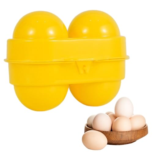 Portahuevos de camping - Caja de almacenamiento de huevos portátil | Soporte para huevos portadores, portahuevos de 2 pulgadas portacamping, protección antichoque de almacenamiento de huevos con