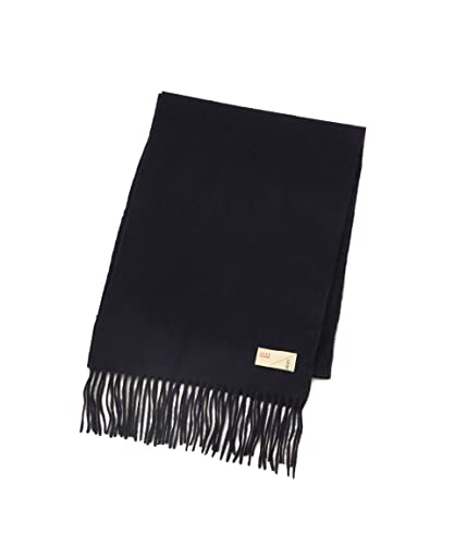 ナノ・ユニバース(nano・universe) LB.04/ウールシングルソリッドマフラー F ネイビー LB.04